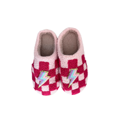 Checkboard Lightning Slippers
