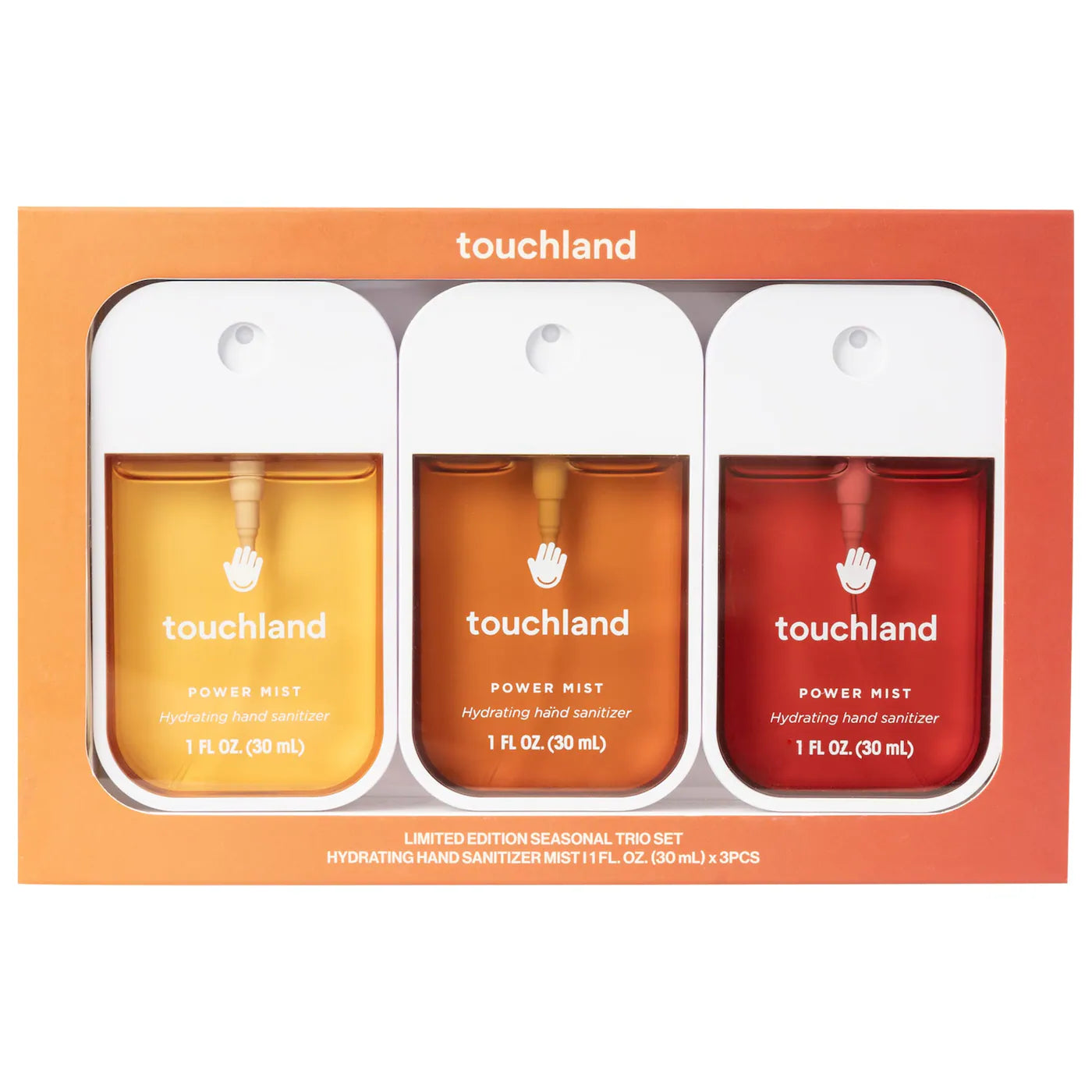 Touchland 
Limited Edition Power Mist Hydrating Hand Sanitizer Seasonal Trio Set