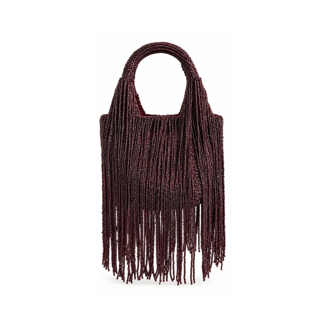 The Burgundy Fringe Bag