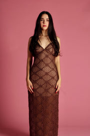 Floral Mesh Dress