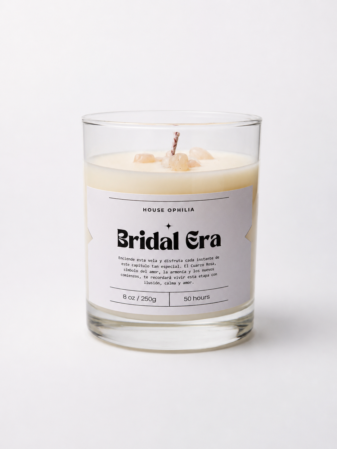 Bridal Era – Vela de Cuarzo Rosa