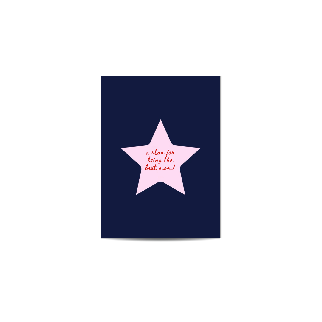 Card- A Star for Being the Best Mom