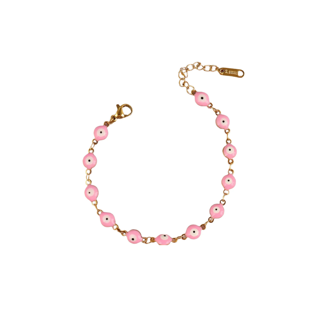 Pulsera Ojos Rosa