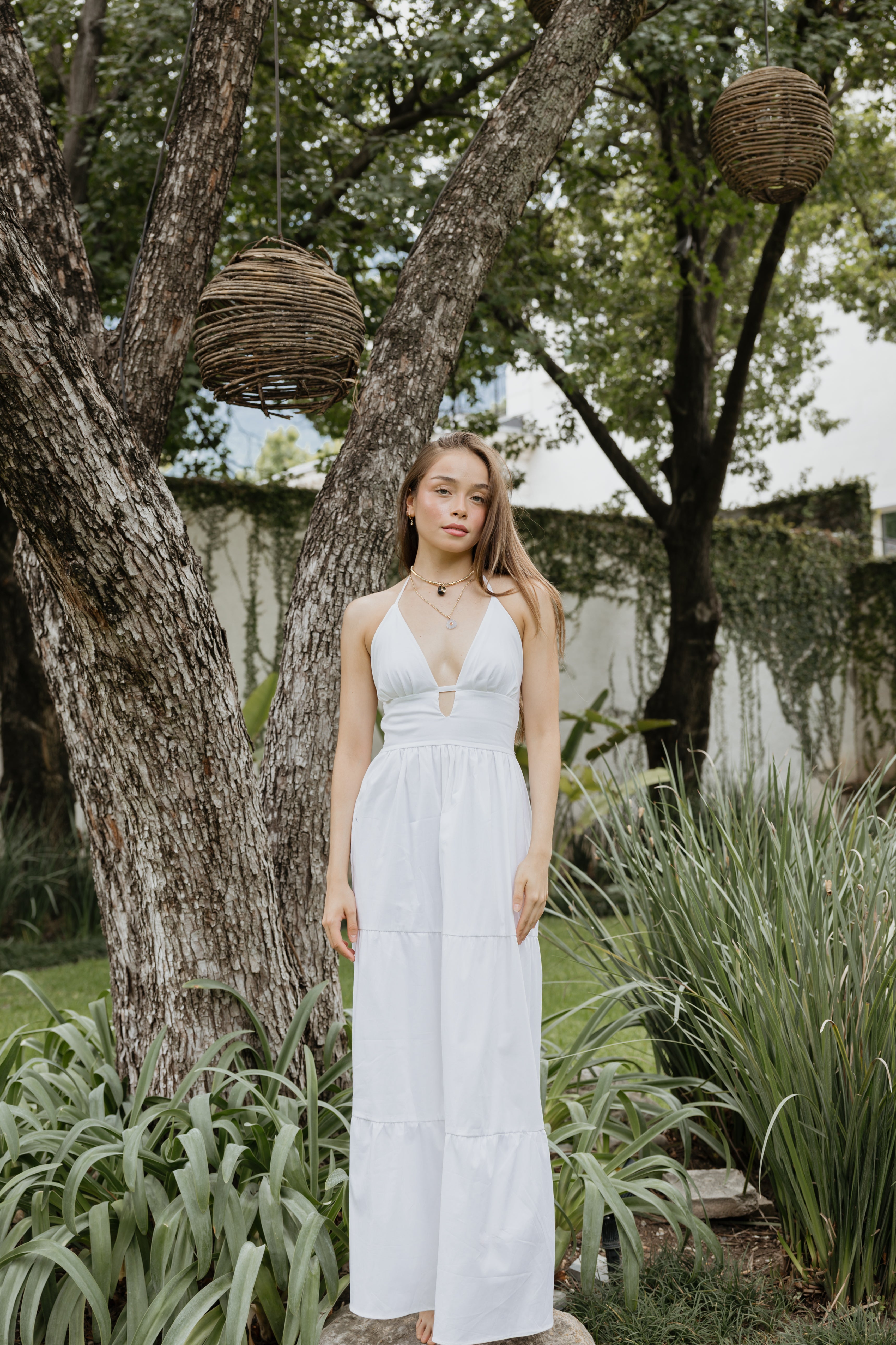 Rhea Dress White