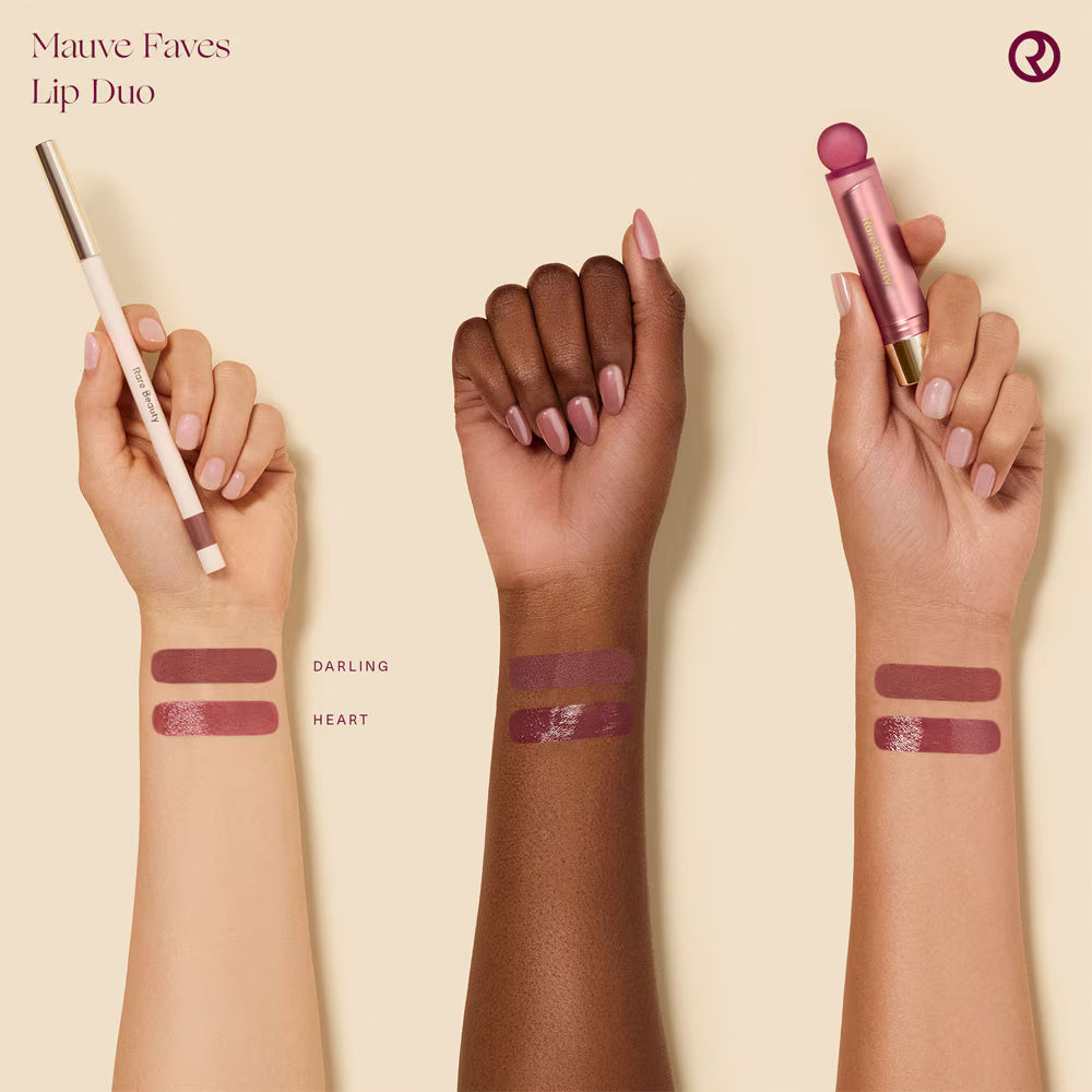 Rare Beauty Mauve Faves Lip Duo Makeup Gift Set