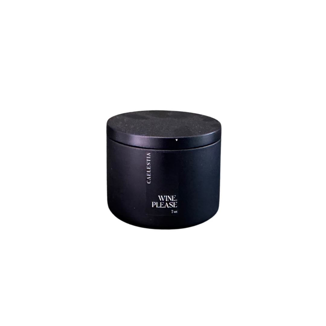 Wine Please - Aluminio Negro 7oz