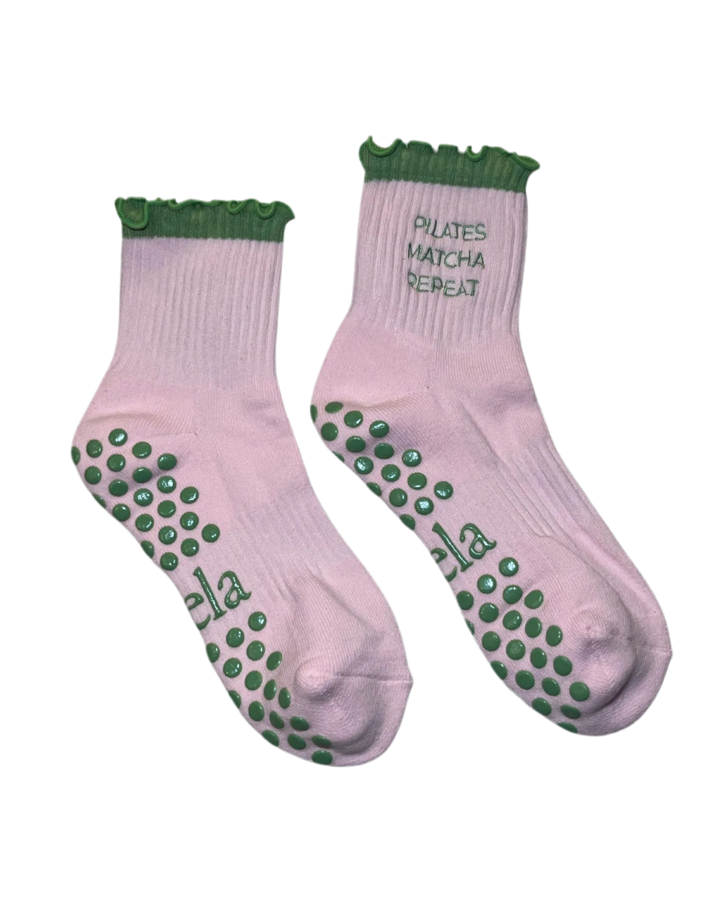 Grip Socks - Strawberry Matcha