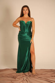 Green Flowers Dress