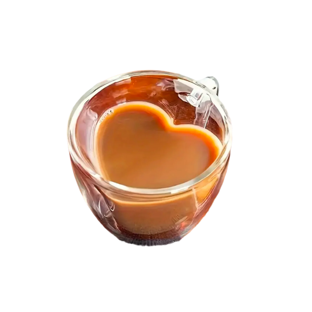 Taza Transparente Corazon