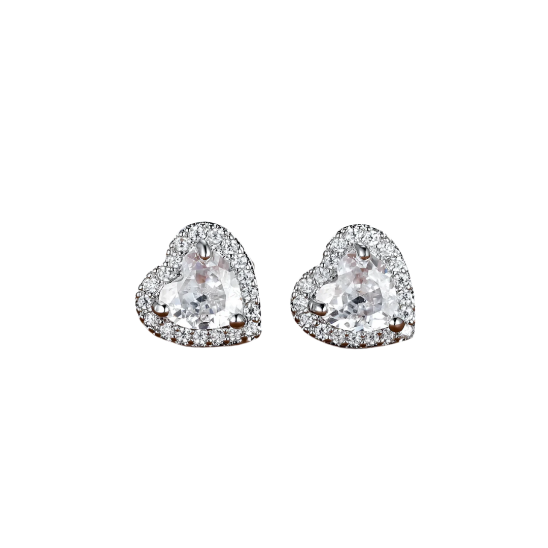 Heart Diamond Earrings