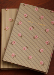 Pink Stripe Floral Daily Planner