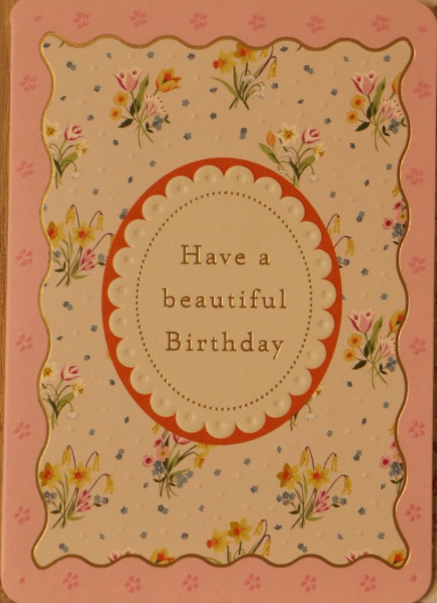 Spring Posies Birthday Card