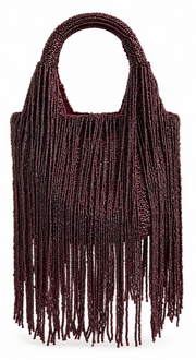 The Burgundy Fringe Bag