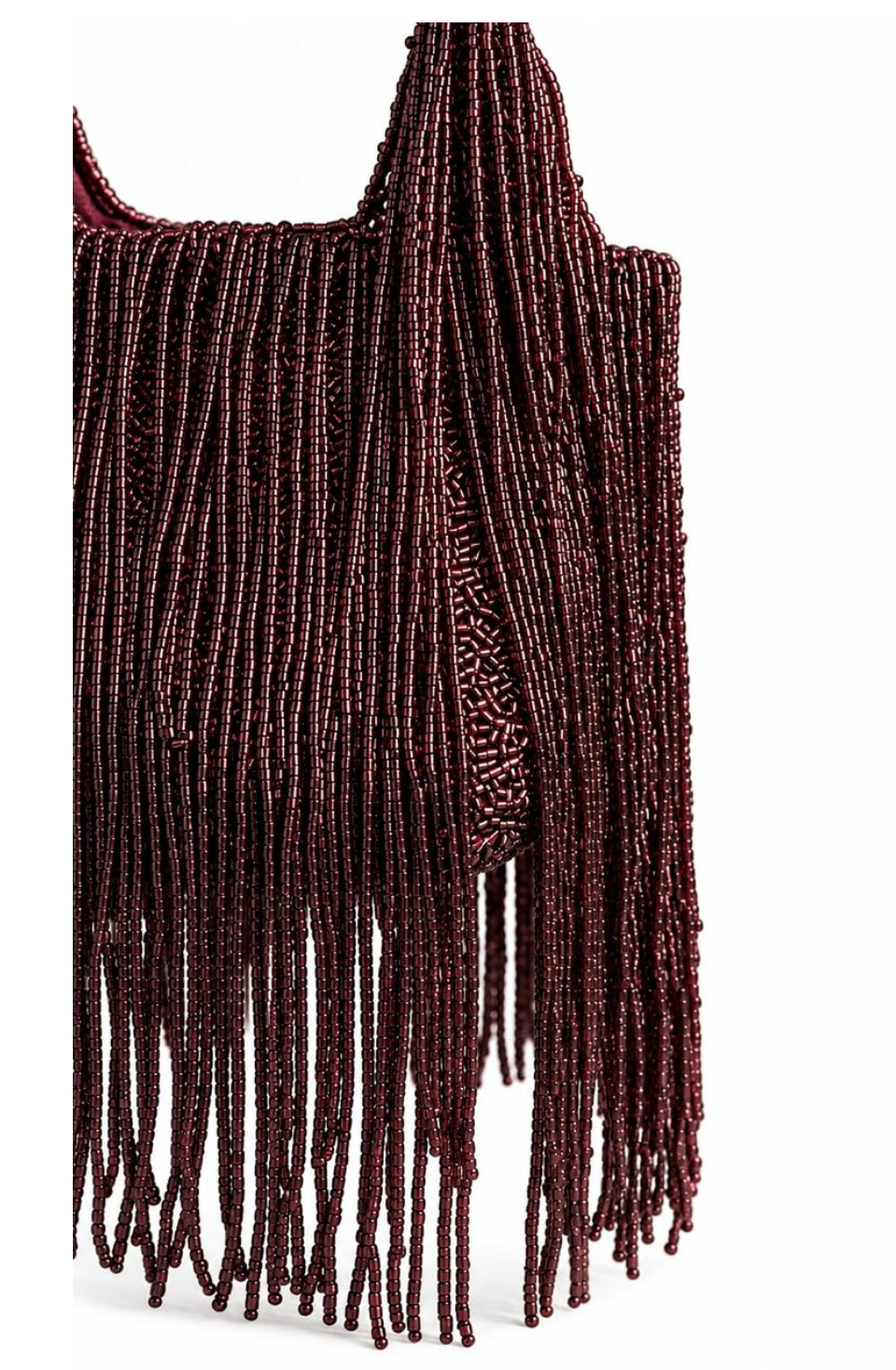 The Burgundy Fringe Bag