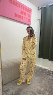 Tropical Vibes Yellow Pijamas