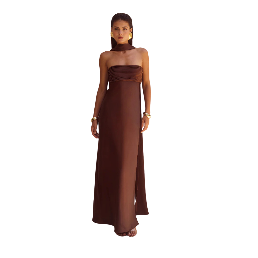 Elsa Maxi Dress Chocolate