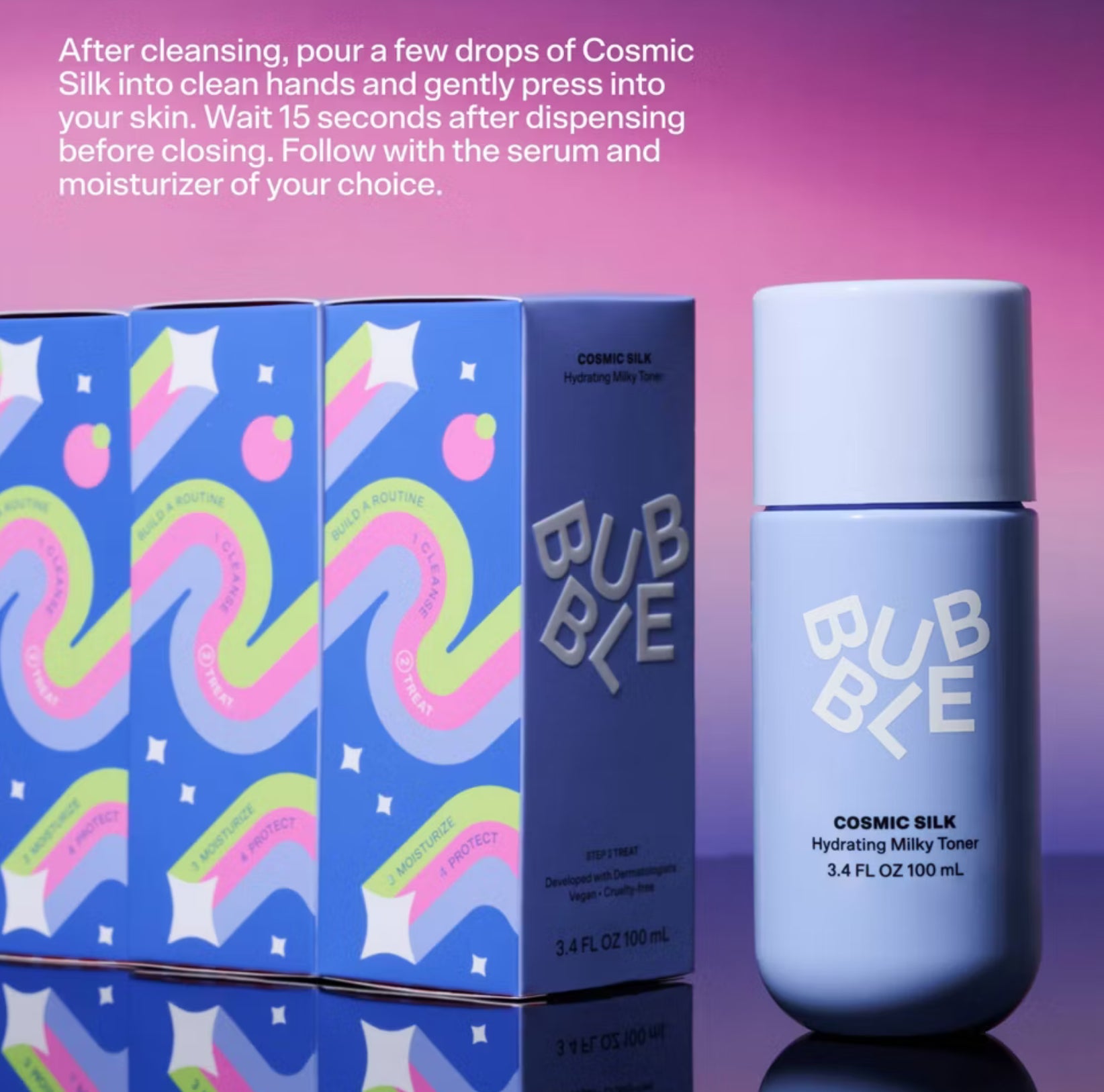 Bubble Skincare Cosmic Silk Hydrating Milky Toner - 3.4 fl oz