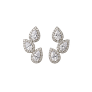 Studs 3 Circonias - Silver