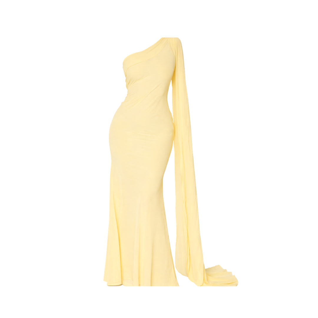 Gardenia One Sleeve Dress