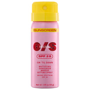 ONE/SIZE by Patrick Starrr 
Mini On 'Til Dawn Mattifying Sunscreen Makeup Setting Spray SPF 28
