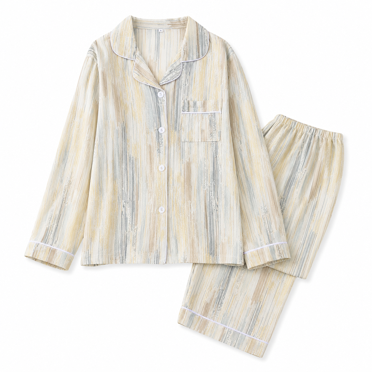 Yellow Blue Lines Pijamas