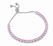 Tenis Bracelet Rosa Ajustable
