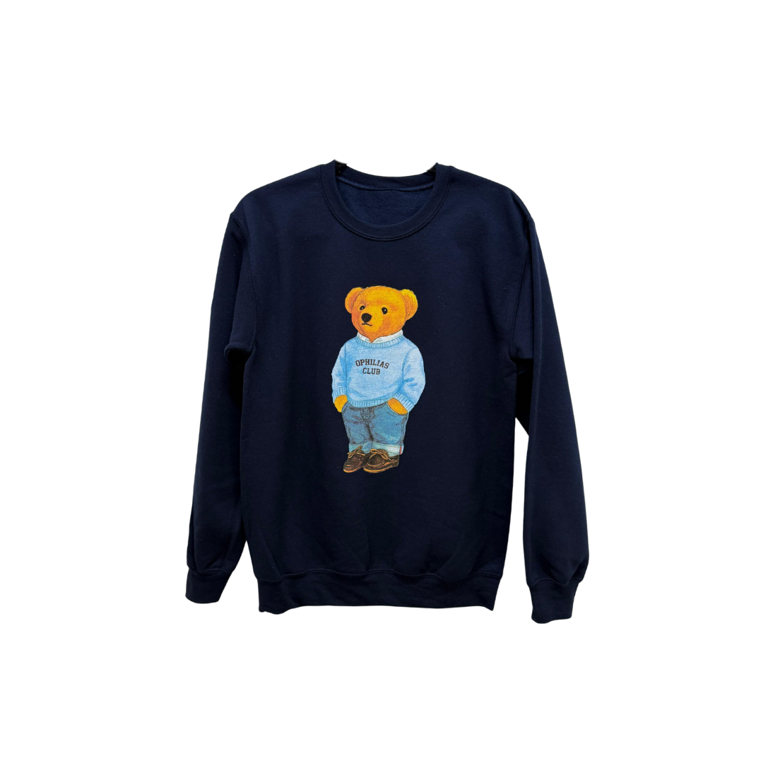 Bear Ophilias Club Hoodie - Navy Blue