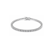Tenis Bracelet 3mm Oro Blanco 18K