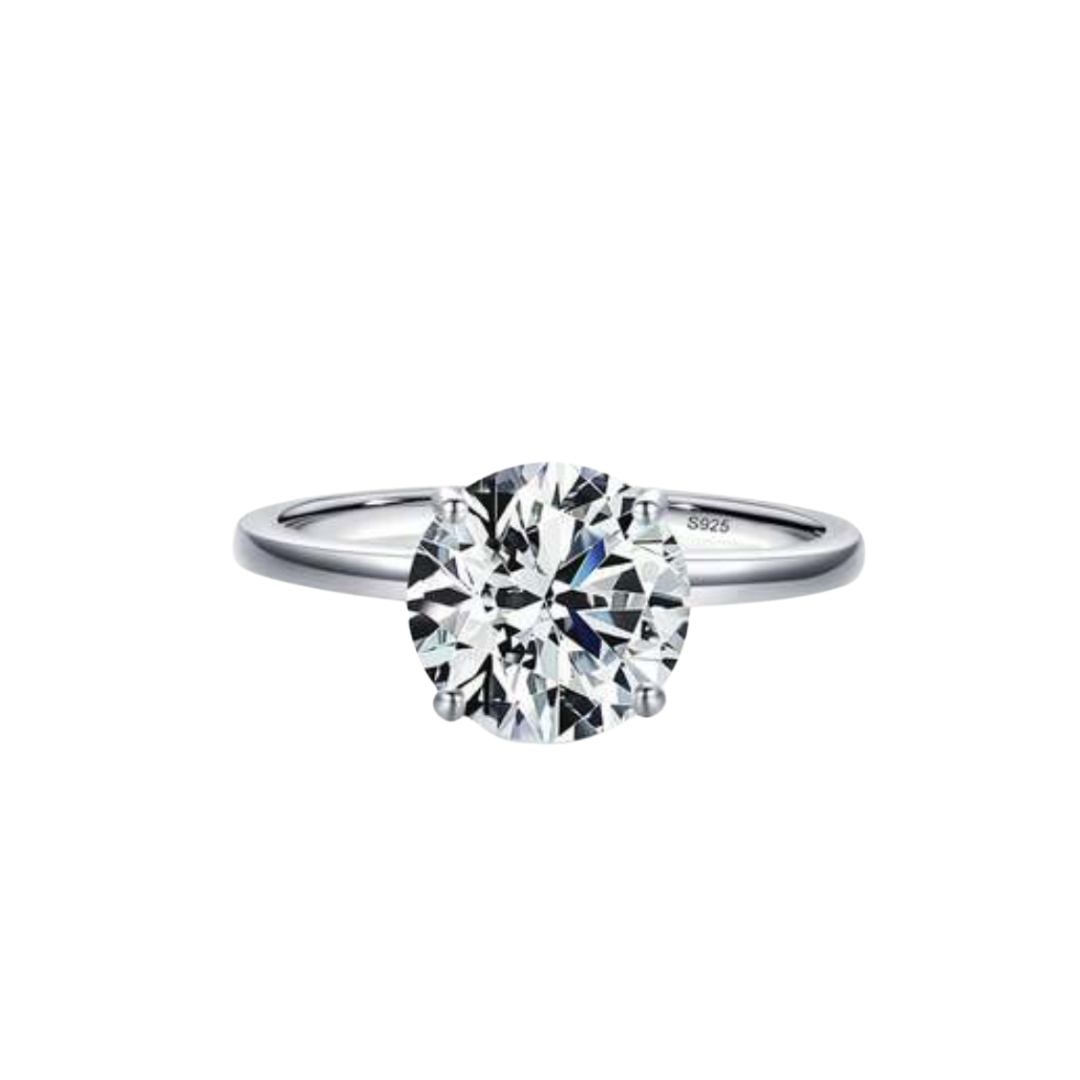 Anillo Dupe Compromiso Circular Grande