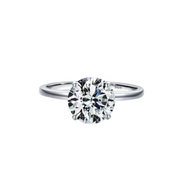 Anillo Dupe Compromiso Circular Grande