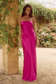 Celeste Strapless Maxi Magenta