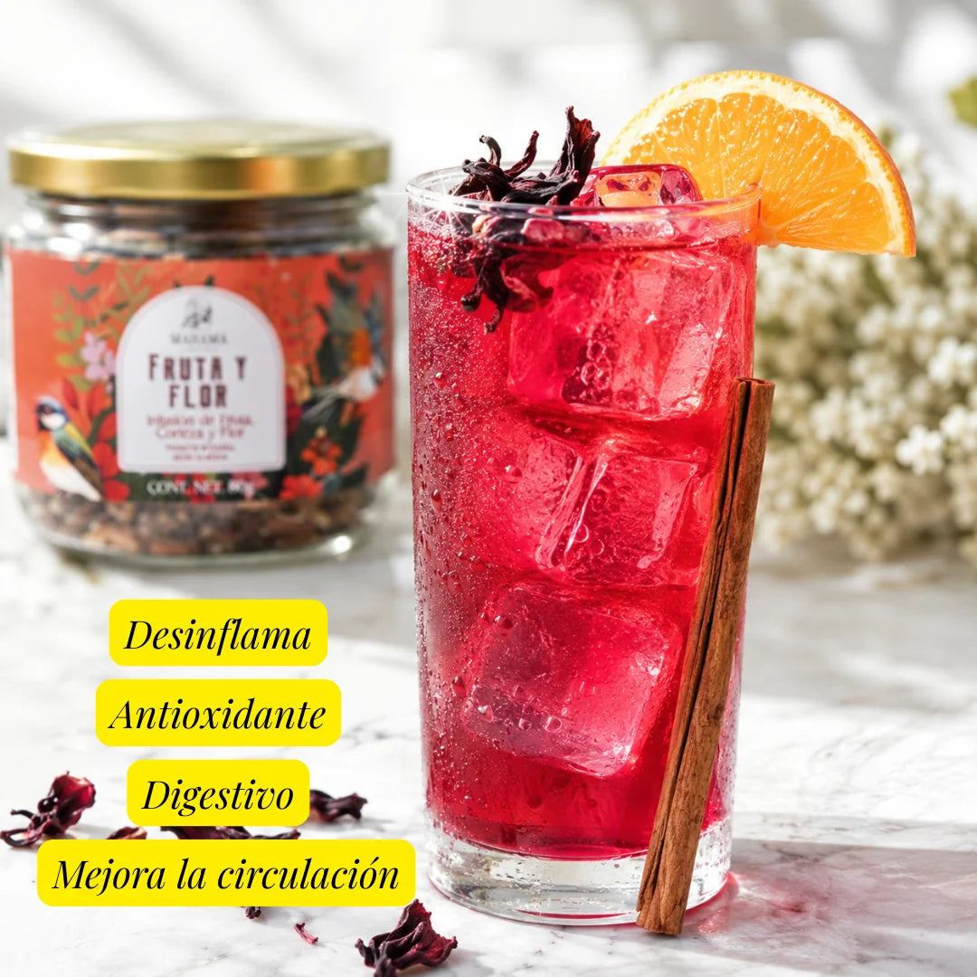 Fruta y Flor - Té de Jamaica y Canela 80g