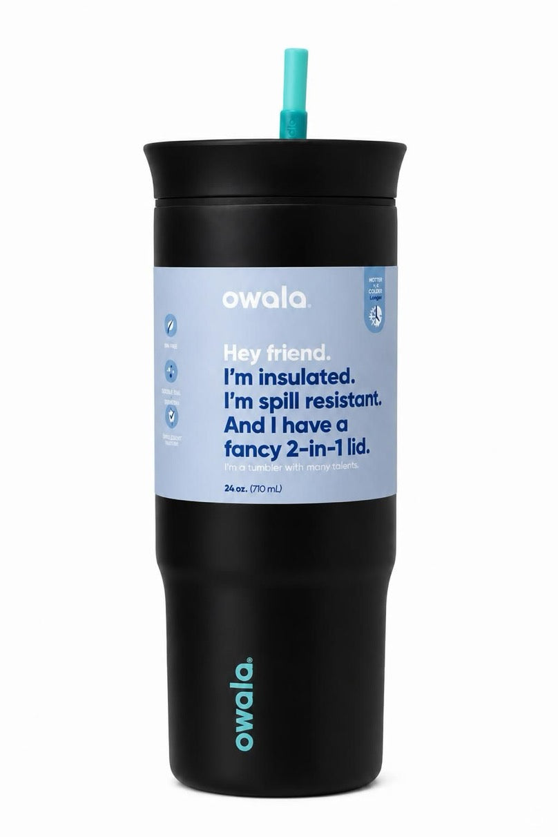 Owala Tumbler Stainless Steel Water Bottle 24 oz
