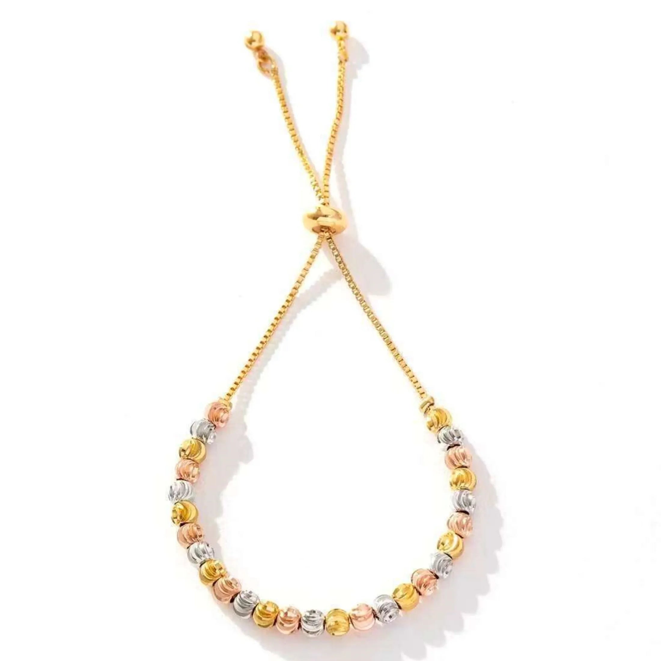 Pulsera bolitas tricolor