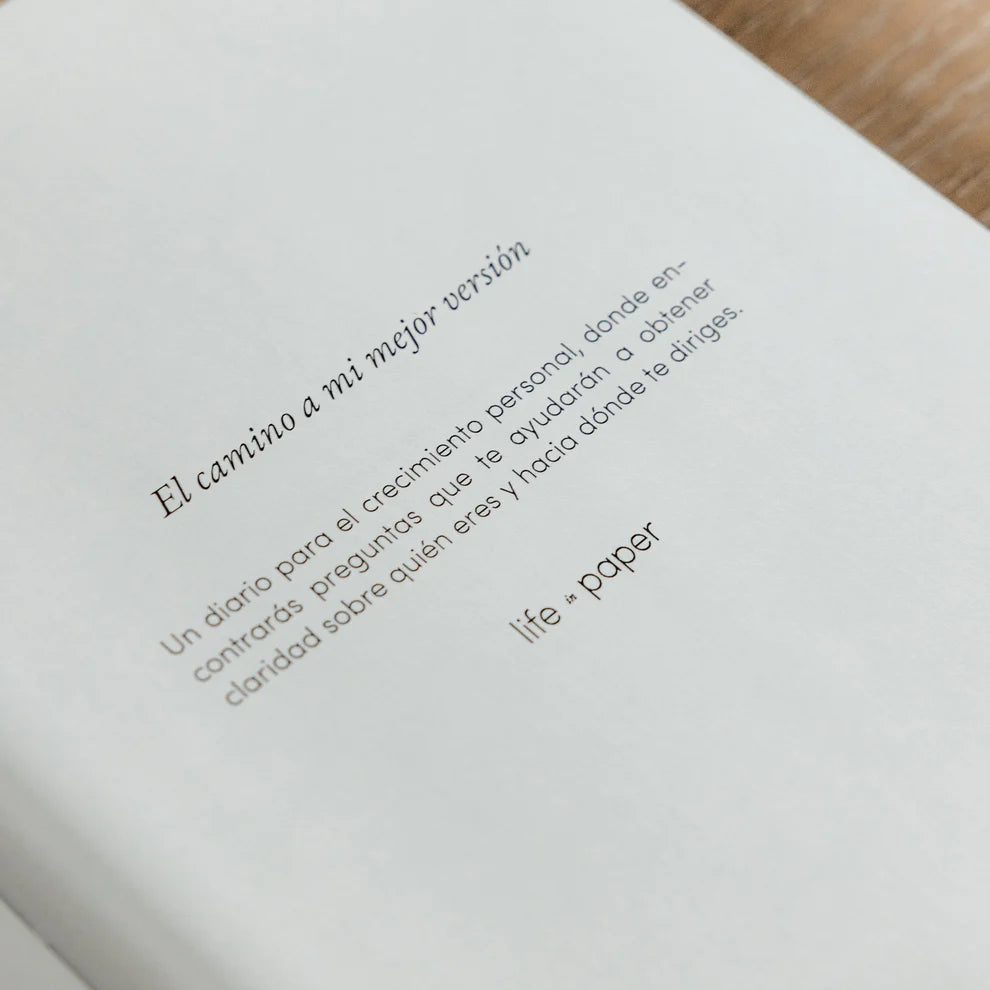 Journal El Camino a mi Mejor Versión