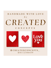 Love Glitter Cards 3pz