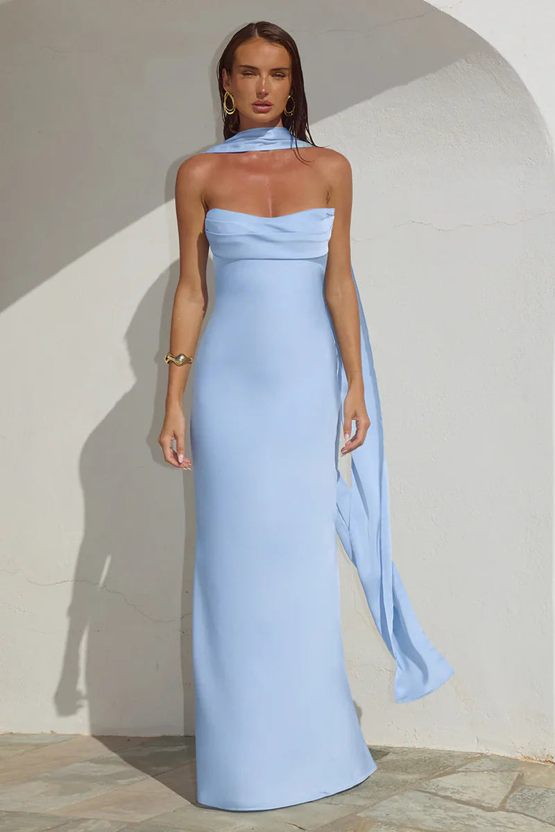 Madeleine Maxi Blue Dress