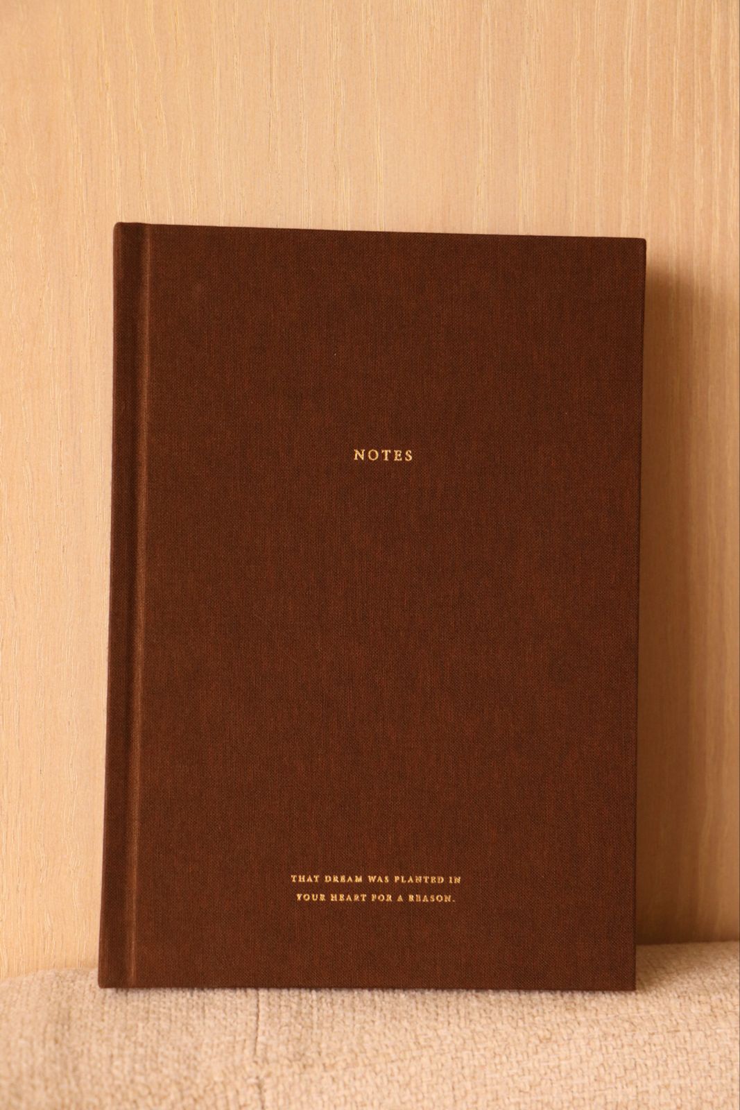 Brown Linen Notebook