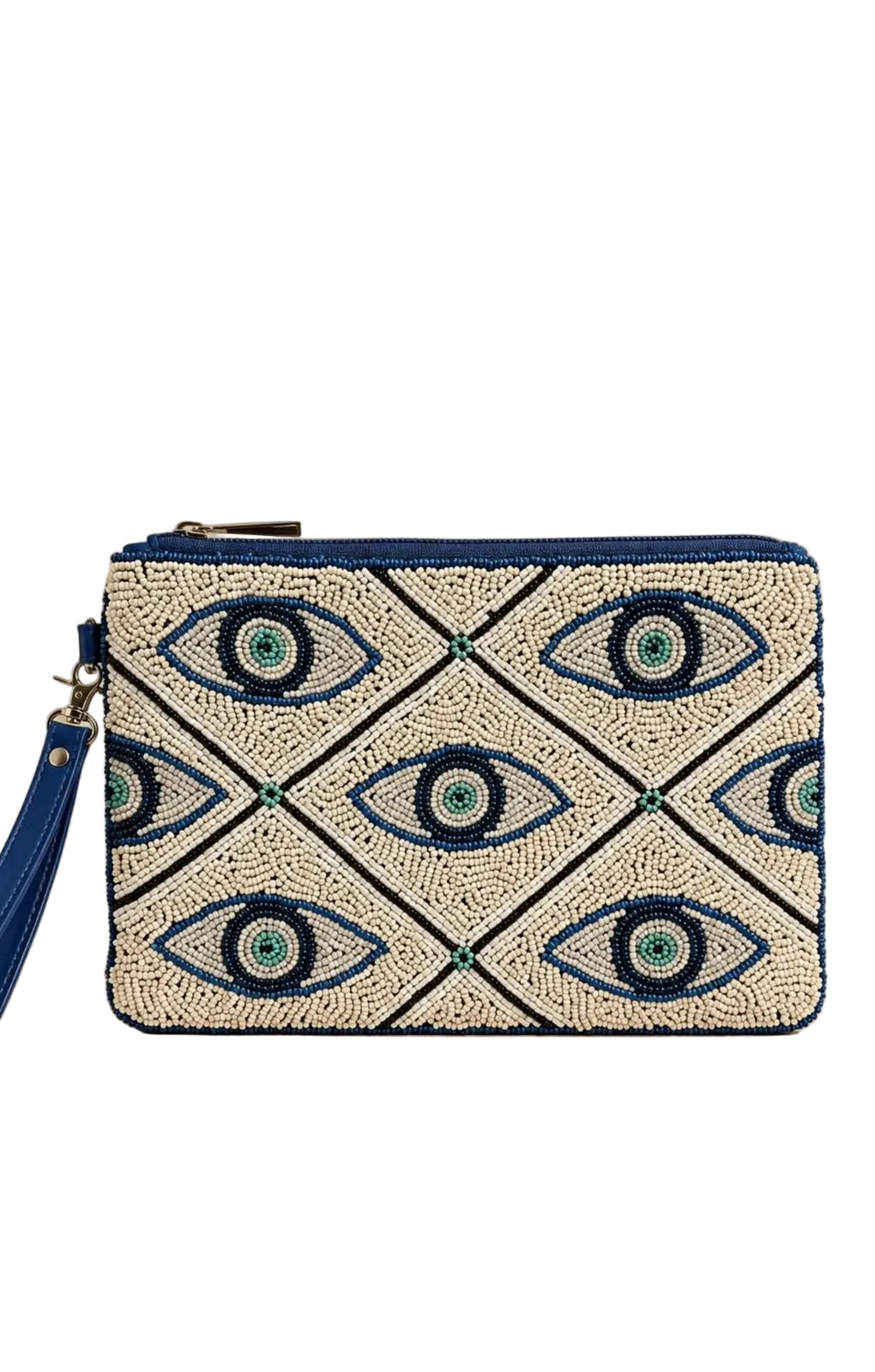 Blue Evil Eye Large Pouch
