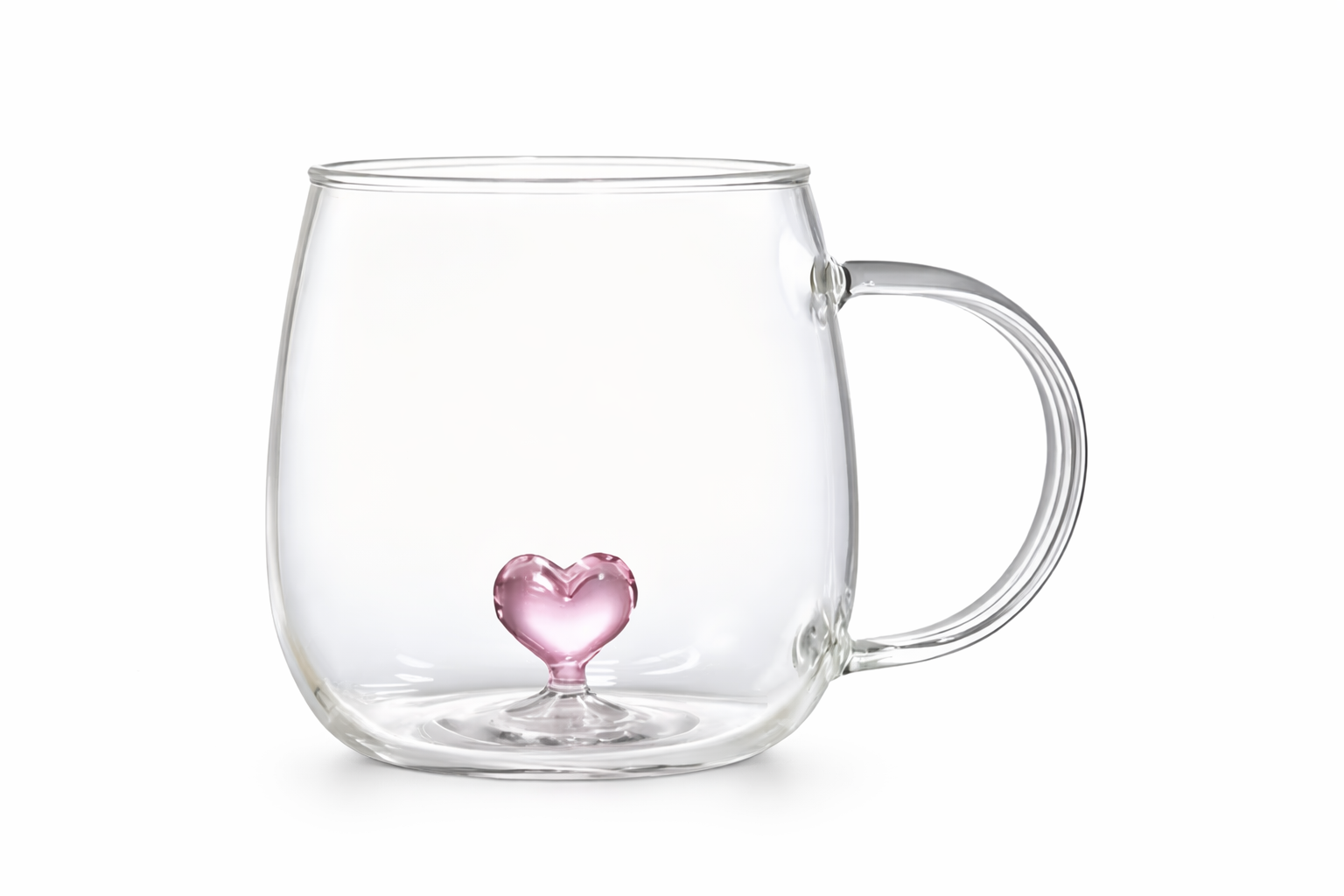 Heart Crystal Clear Mug