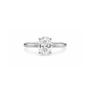 Anillo Dupe Compromiso Ovalado 2ct