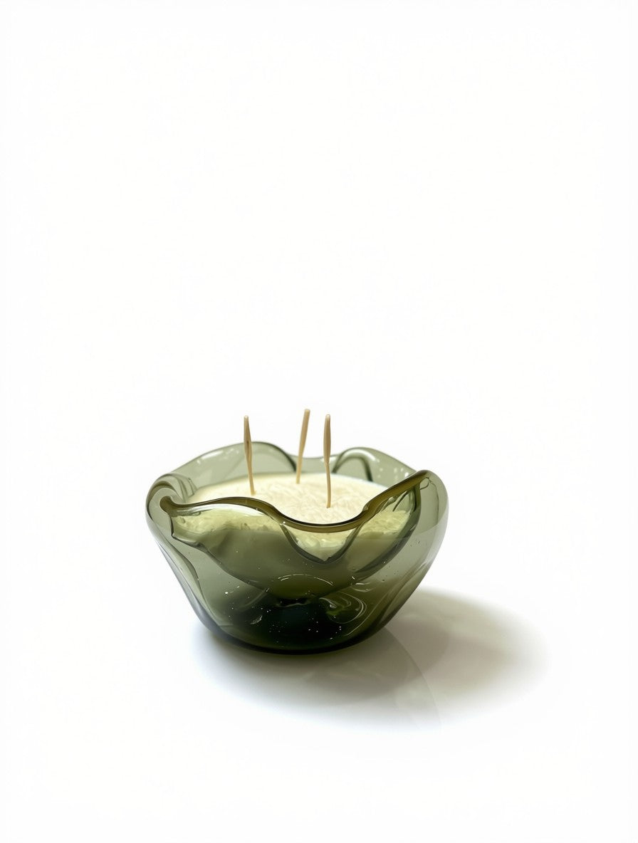 Vela Bowl de Vidrio - 3 Mechas