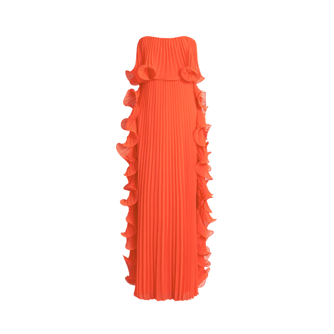 Paola Orange Dress